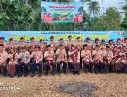 Wabup Pringsewu Umi Laila Hadiri Pelantikan Saka Bhayangkara Polsek Sukoharjo