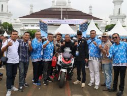 Komunitas Honda ADV Banten Iringi Pelepasan Agus Bagjana Jelajah 13 Negara