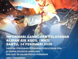 Perbaikan Kebocoran Pipa di Depan Polresta Barelang, Sejumlah Area Terdampak Gangguan Air