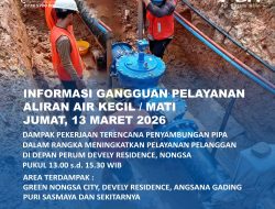 ABH Umumkan Penyambungan Pipa di Depan Devely Residence Nongsa