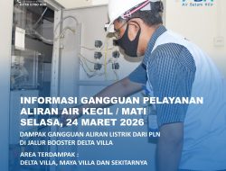 Gangguan Listrik di Jalur Booster Delta Villa Tuntas, Aliran Air Kembali Pulih