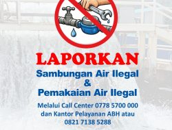ABH Imbau Warga Laporkan Pemakaian dan Sambungan Air Ilegal