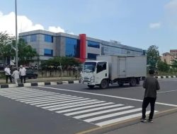 Zebra Cross di Depan SDN 01 Sei Panas Rampung Dipasang Usai Sidak Wakil Wali Kota Batam