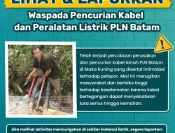 PLN Batam Imbau Warga Waspada Pencurian Kabel Listrik