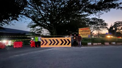 Jembatan Danau Bingkuang Kampar Ditutup Sementara, Tumpuan Rusak