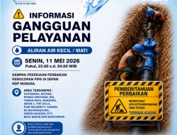 Perbaikan Pipa HDPE di Depan NDP Nongsa, ABH Imbau Pelanggan Tampung Air
