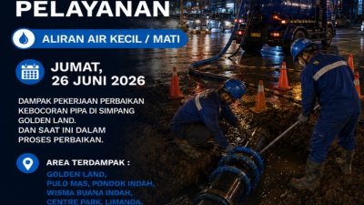 Perbaikan Kebocoran Pipa di Simpang Golden Land Sedang Berlangsung, ABH Optimalkan Layanan