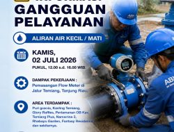 Pemasangan Flow Meter di Jalur Temiang, ABH Imbau Pelanggan Tampung Air
