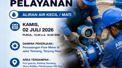 Pemasangan Flow Meter di Jalur Temiang, ABH Imbau Pelanggan Tampung Air