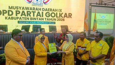Musda IX Golkar Kabupaten Bintan, Fiven Sumanti Kembali Pimpin Golkar