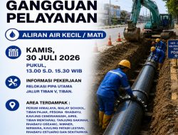 ABH Lakukan Pekerjaan Terencana Relokasi Pipa Jalur Utama Tiban V