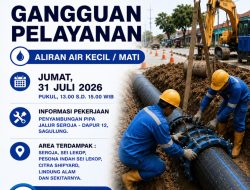 ABH Lakukan Penyambungan Pipa di Jalur Seroja-Dapur 12, Pelanggan Diminta Tampung Air