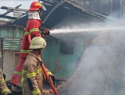Kebakaran Hanguskan 11 Rumah Kontrakan di Jalan Agus Salim Pekanbaru